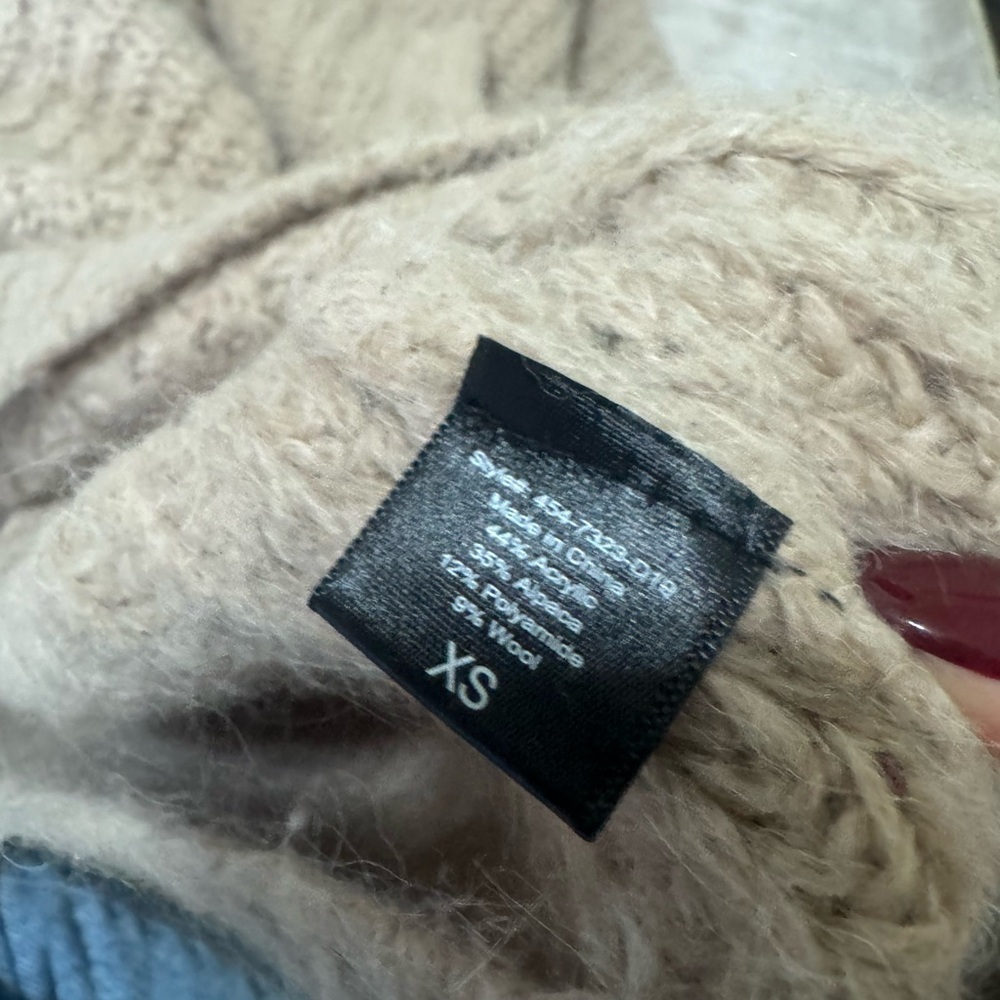 Jenni Kayne Alpaca cocoon cardigan size xs taupe - Picture 4 of 4